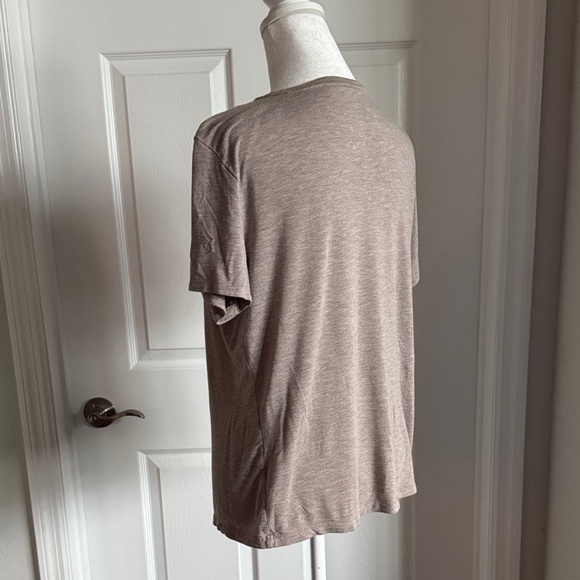 Nine West Taupe Short Sleeve Tee - Picture 5 of 9